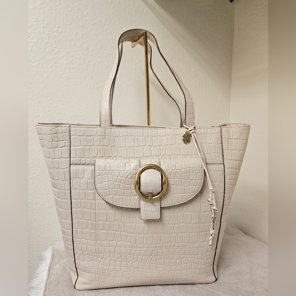 Lucky Brand Kloe Croc Leather Tote